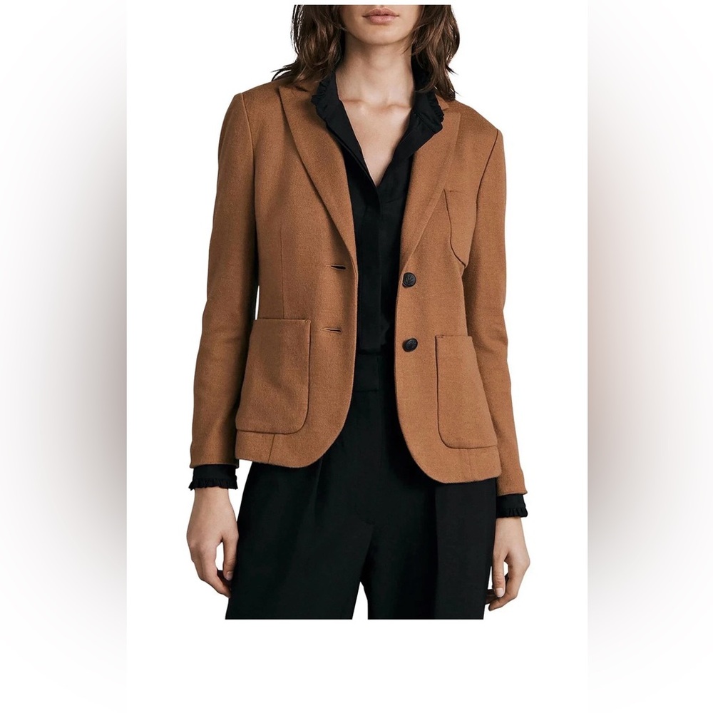 Rag & Bone Tan Blazer Jacket Women's Size 4 Tailored Classic